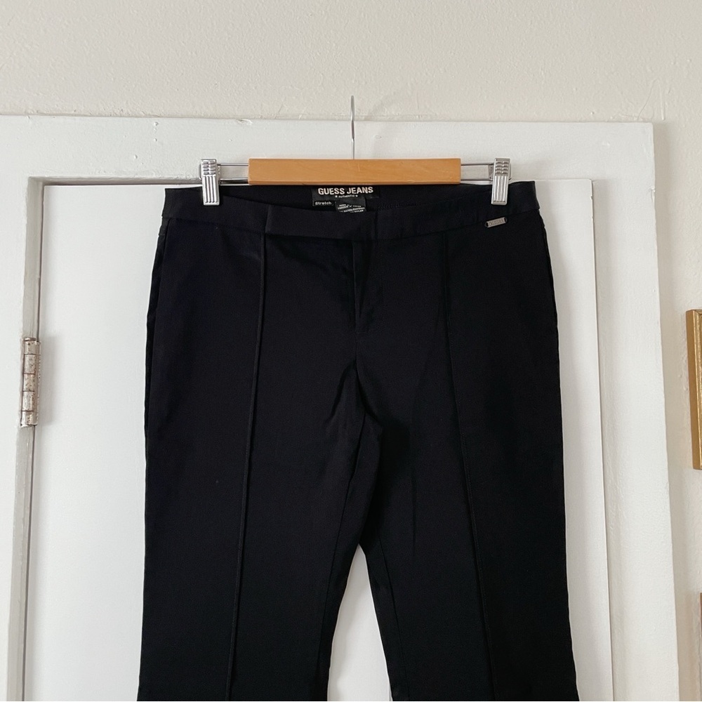 Vintage Guess Denim Authentic Stretch Black Bootcut Dress Pants size 30 Flare - Picture 2 of 6